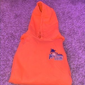 Neon Orange Peace Frog Sweatshirt